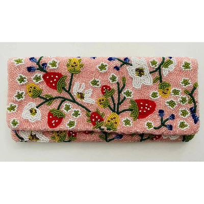 Tiana Bag: Small Strawberries Clutch-ESSE Purse Museum & Store