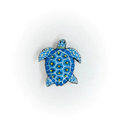 Trovelore Brooch: Blue Loggerhead Turtle-ESSE Purse Museum & Store