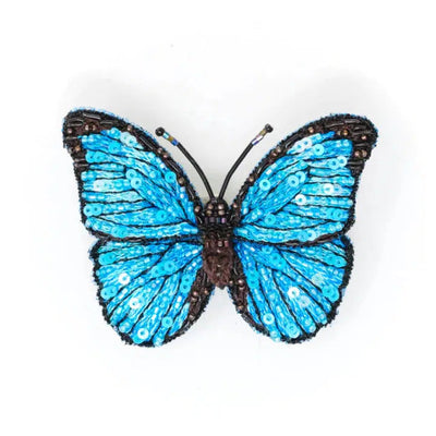 Trovelore Brooch: Blue Morpho-ESSE Purse Museum & Store