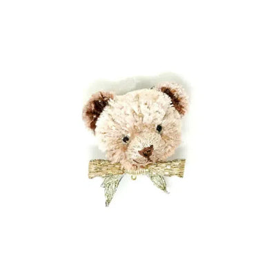 Trovelore Brooch: Brown Teddy Face-ESSE Purse Museum & Store