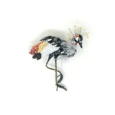 Trovelore Brooch: Crowned Crane-ESSE Purse Museum & Store