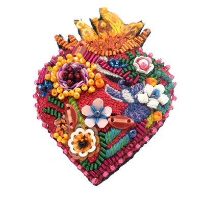 Trovelore Brooch: Flaming Heart-ESSE Purse Museum & Store