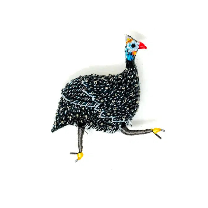 Trovelore Brooch: Guinea Fowl