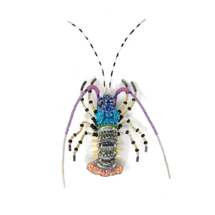 Trovelore Brooch: Ornate Painted Lobster-ESSE Purse Museum & Store