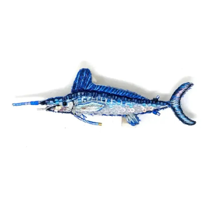 Trovelore Brooch: White Marlin