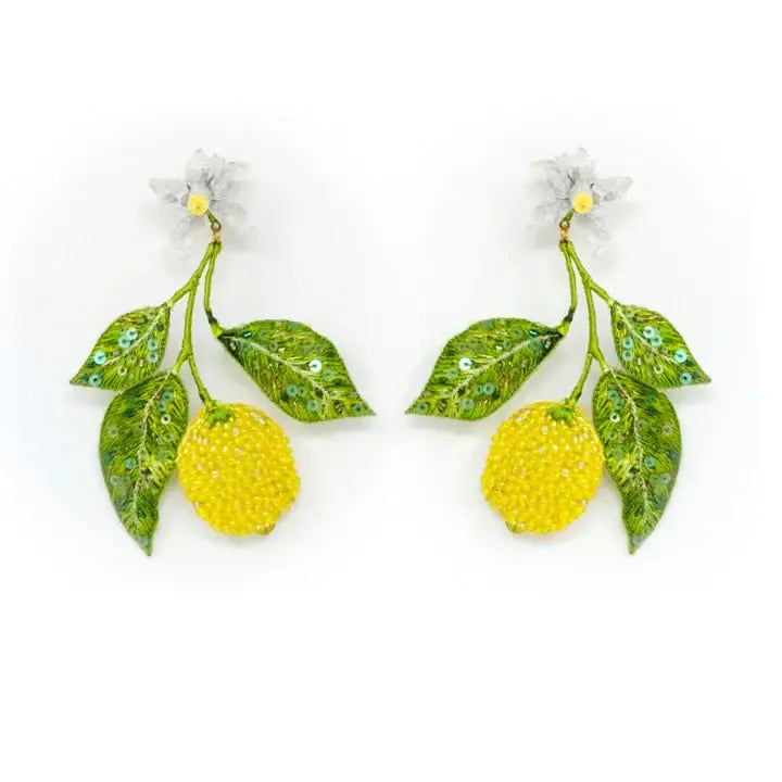 Trovelore Earrings: Lemon Blossom-ESSE Purse Museum & Store