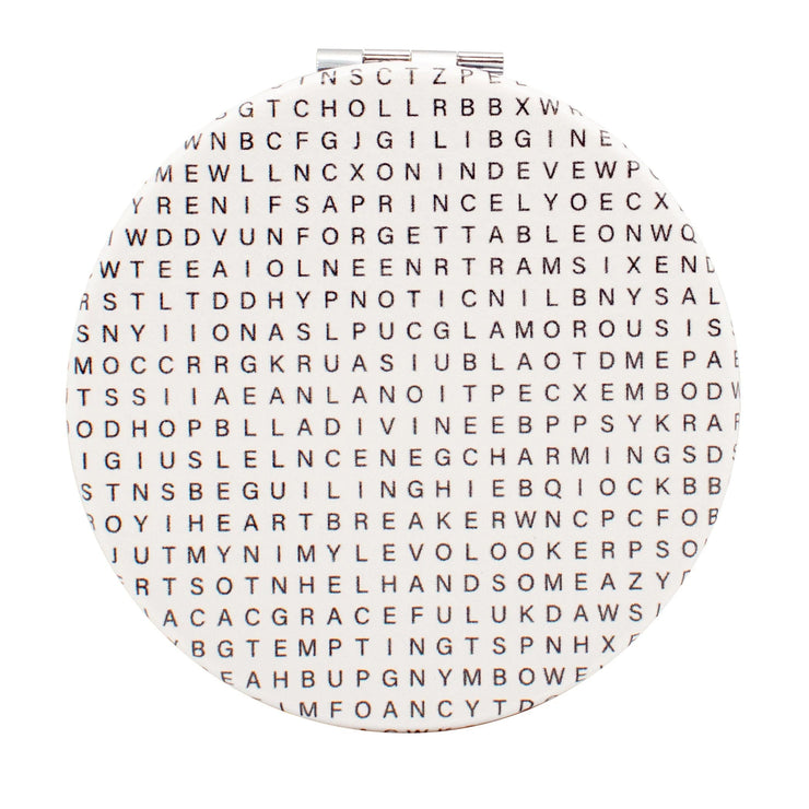 Unemployed Philosophers Compact Mirror: Word Search-ESSE Purse Museum & Store