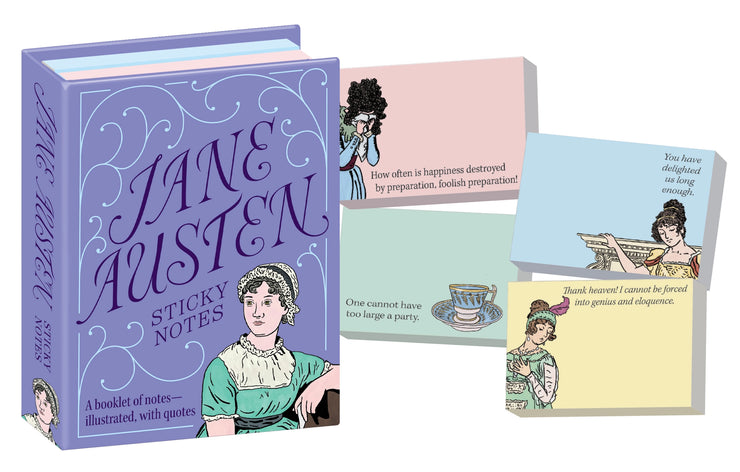 Unemployed Philosophers Guild Sticky Notes: Jane Austen-ESSE Purse Museum & Store