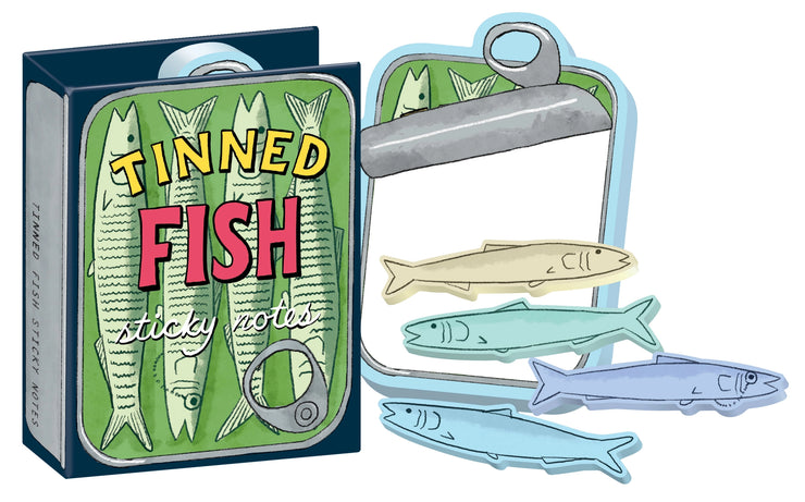 Unemployed Philosophers Guild Sticky Notes: Tinned Fish-ESSE Purse Museum & Store
