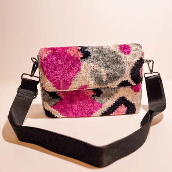 Wolf and Willa Bag: Ikat Crossbody-ESSE Purse Museum & Store