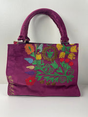 Wolf and Willa Bag: Vintage Purple Tote-ESSE Purse Museum & Store