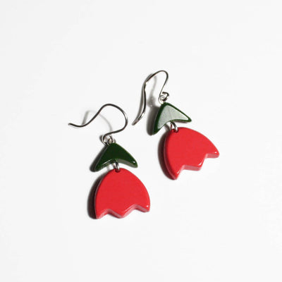 Woll Earrings: Mini Tulip Earrings-ESSE Purse Museum & Store
