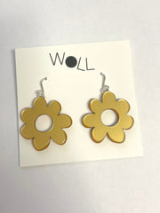 Woll Earrings: Mod Flower Earrings - Small-ESSE Purse Museum & Store