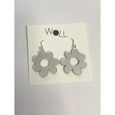 Woll Earrings: Mod Flower Earrings - Small