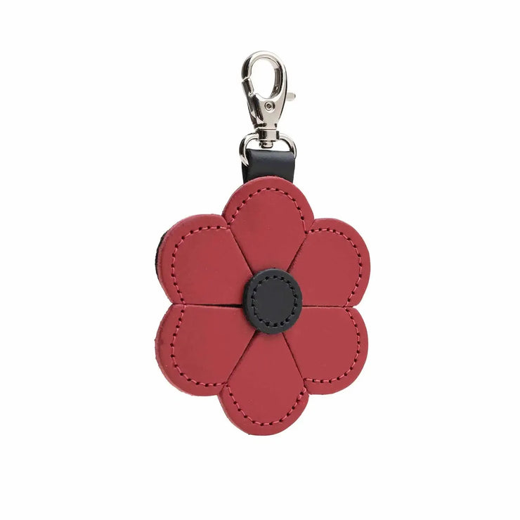 Zatchels Bag Charm: Red Poppy Flower-ESSE Purse Museum & Store