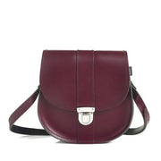 Zatchels Bag: Marsala Red Pushlock Saddle-ESSE Purse Museum & Store