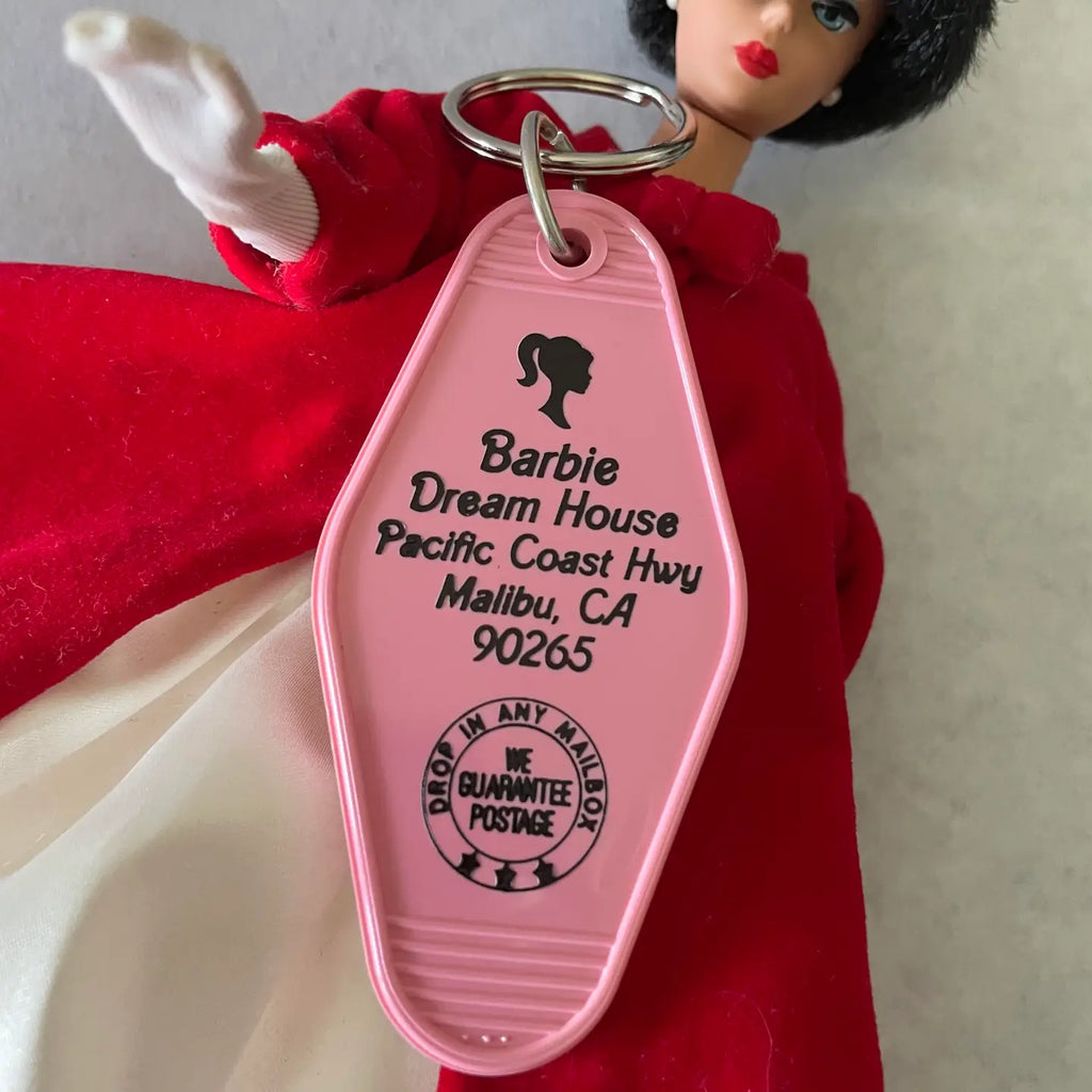 The Three Sisters Design Co. Key Fob: Barbie Dream House