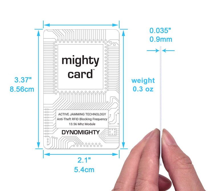 Mighty Wallet RFID Card: Lifetime RFID Protection Card-ESSE Purse Museum & Store