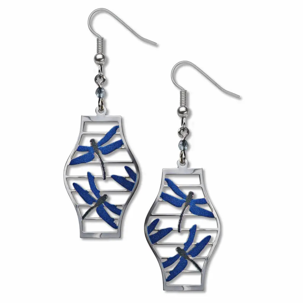 David Howell & Company Earrings: Dragonfly Lantern
