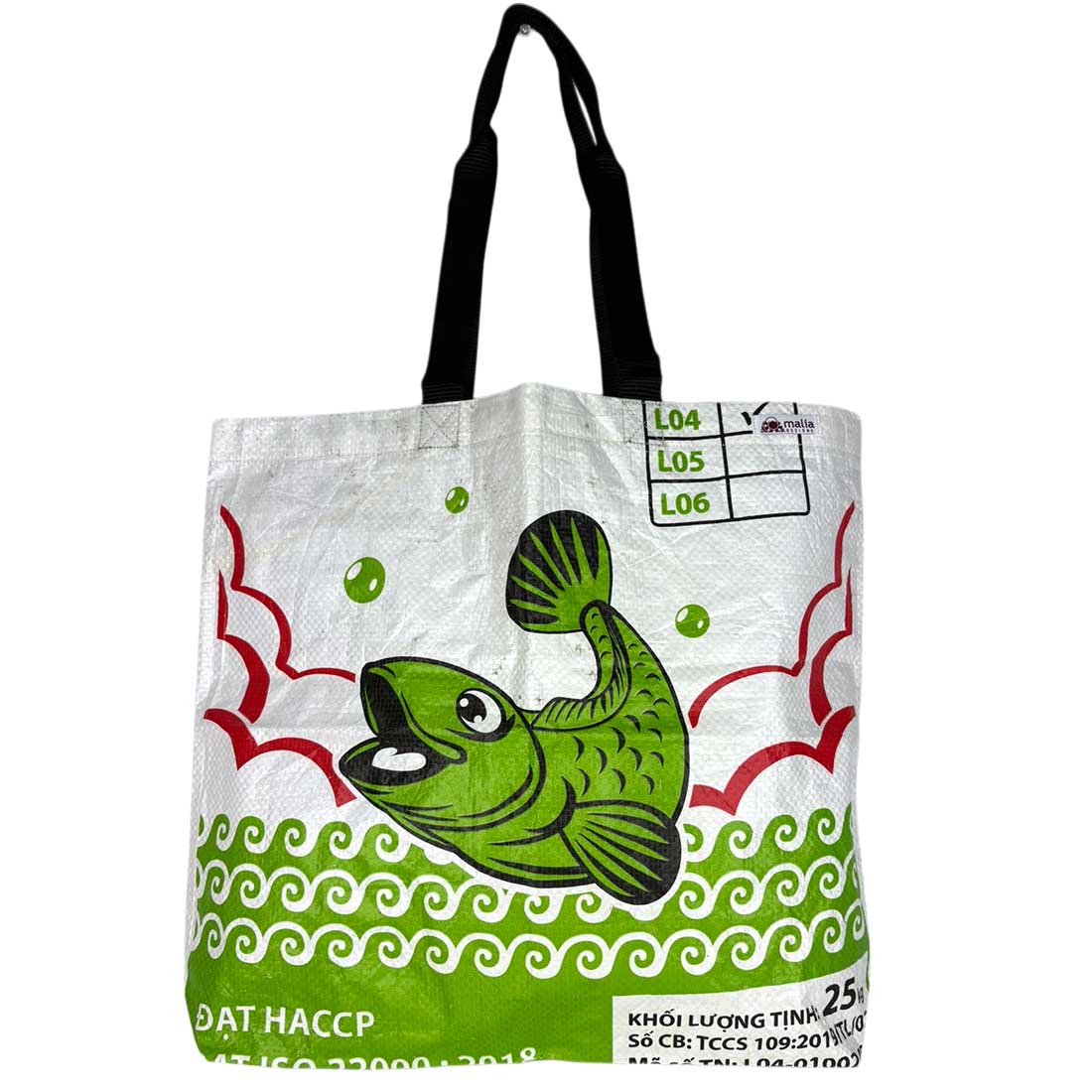 Malia Designs Bag: Green Koi Fish Tote