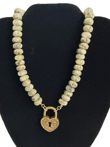 One Eleven Designs Necklace: Heart Lock