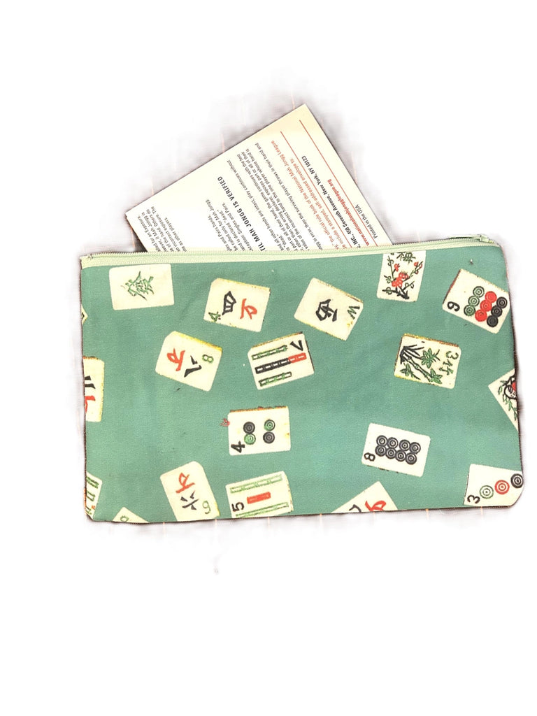 Judy Secon Designs Zipper Pouch: Mah Jongg