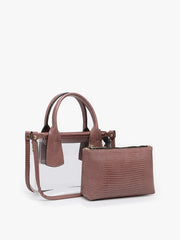 Jen & Co. Bag: Stacey Clear Satchel-ESSE Purse Museum & Store