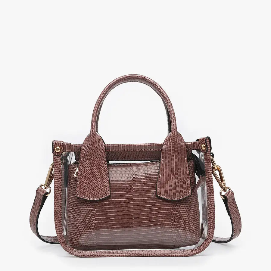 Jen & Co. Bag: Stacey Clear Satchel