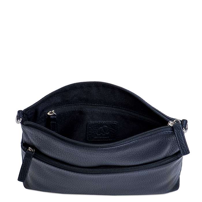 mywalit Cremona rounded cross body black-ESSE Purse Museum & Store