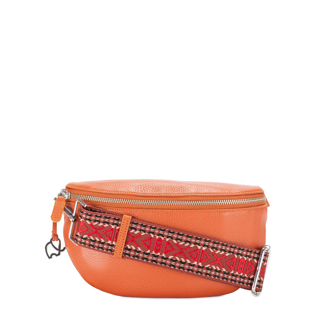 MyWalit Leather Brown  Backpack purse with orange trim Shoulder Bag‎ Italy Mywalit | Bags | Mywalit Leather Brown Backpack Purse With  main image 4