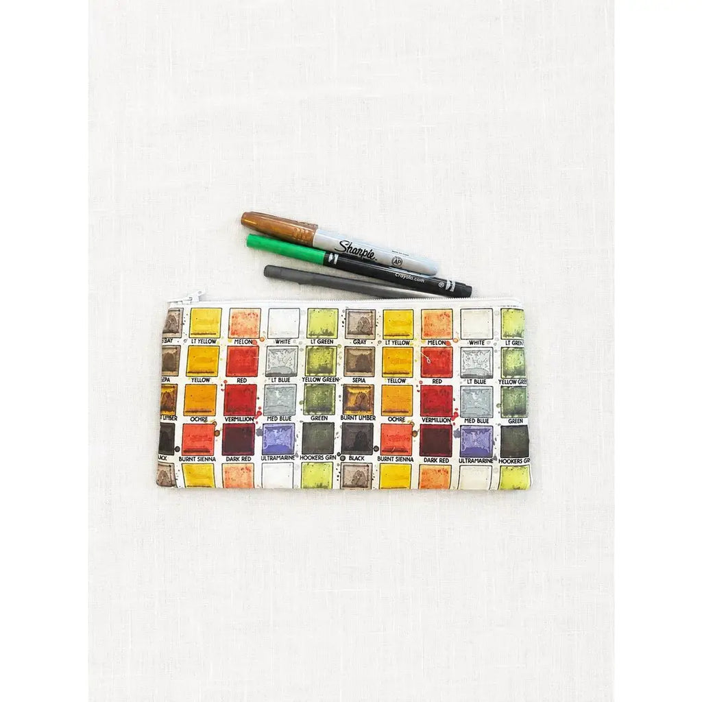 Judy Secon Designs Zipper Pouch: Riley Blake Painter's Pallette