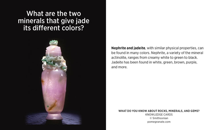 Pomegranate Knowledge Cards: What Do You Know About Rocks, Minerals, and Gems