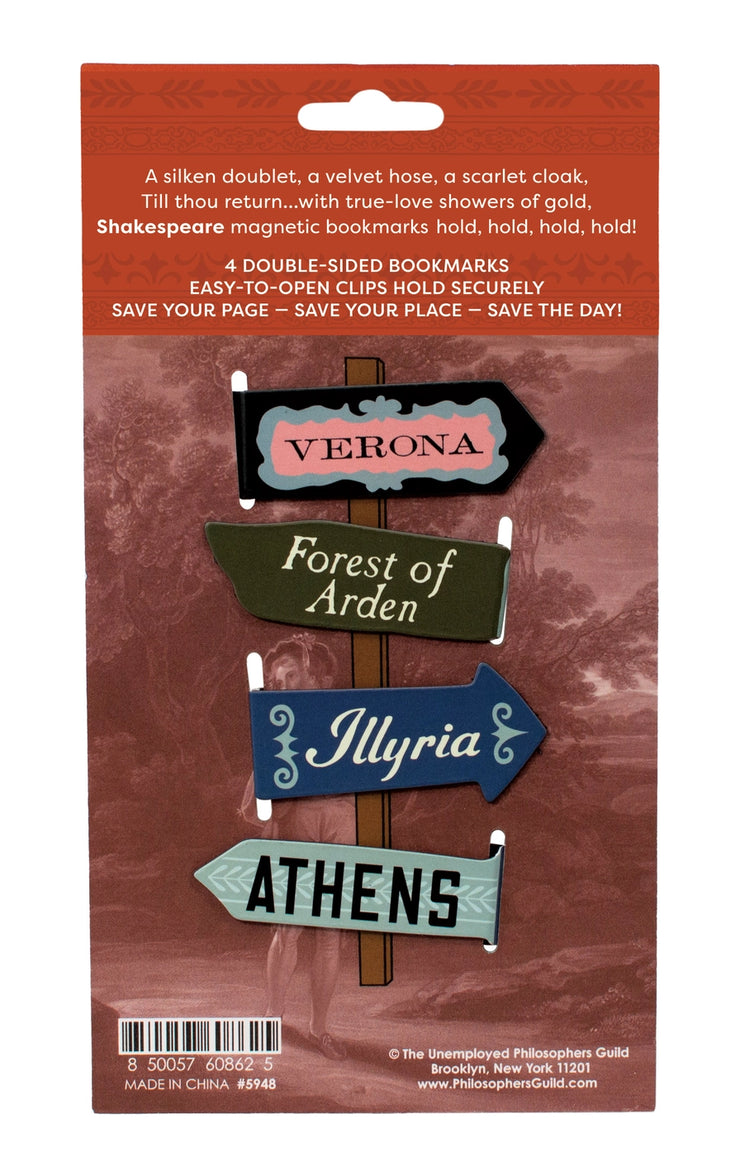 Unemployed Philosophers Magnetic Bookmarks: Shakespeare