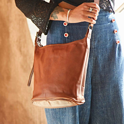 Paper High Bag: Leather Tote Bag