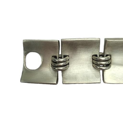 Annie Hackett Bracelet: Silver Squares-ESSE Purse Museum & Store