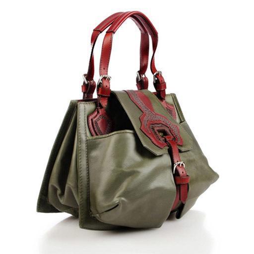 Anya Sushko Bowgard Handbag: Green-ESSE Purse Museum & Store