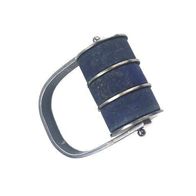 Ashka Dymel Ring: Lapis-ESSE Purse Museum & Store