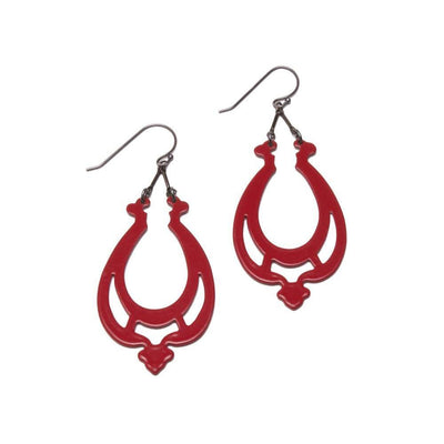 Ashley Buchanan Earrings: Silhouette Dangles (edp005)-ESSE Purse Museum & Store