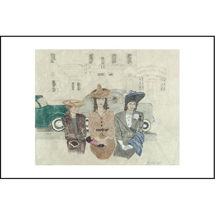 Betsy Davis Print: Annie, Marian, and Catherine (1940s)-ESSE Purse Museum & Store
