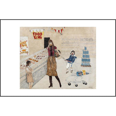 Betsy Davis Print: Daisy and Anjelica (1970s)-ESSE Purse Museum & Store