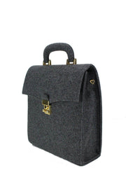 Burel Heroine Handbag: Dark Gray-ESSE Purse Museum & Store