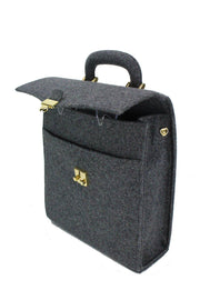 Burel Heroine Handbag: Dark Gray-ESSE Purse Museum & Store