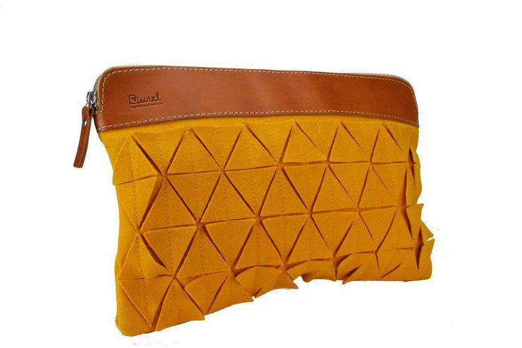 Burel Sleeve Tile with Harness: Yellow-ESSE Purse Museum & Store