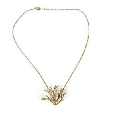 Chee-Me-No Necklace: Treetop, Gold-ESSE Purse Museum & Store
