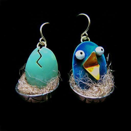 Chickenscratch Earrings: Hatchlings-ESSE Purse Museum & Store