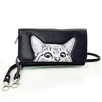 Comeco Wallet: Peeking Cats-ESSE Purse Museum & Store