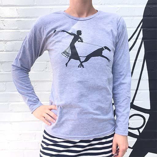 ESSE Mural Long Sleeve Gray T-Shirt