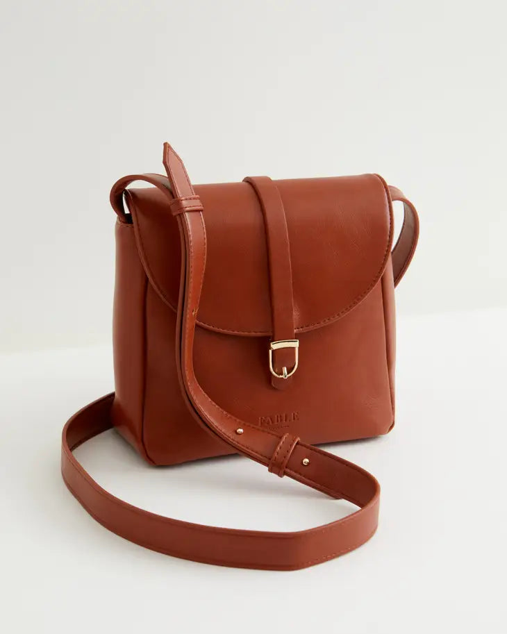 Fable England: Tan Buckle Bag-ESSE Purse Museum & Store