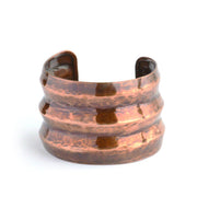 Fair Anita Bracelet: Ribbed Copper Cuff-ESSE Purse Museum & Store