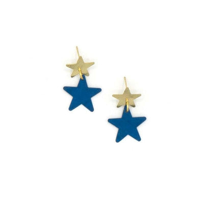 Fair Anita Earrings: Blue Star Studs-ESSE Purse Museum & Store